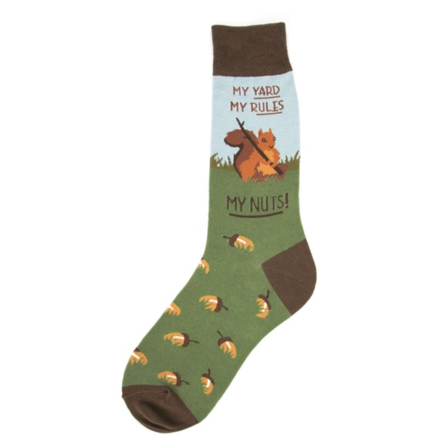 Men's Squirrel Socks, Color: Multi, Size: O/S