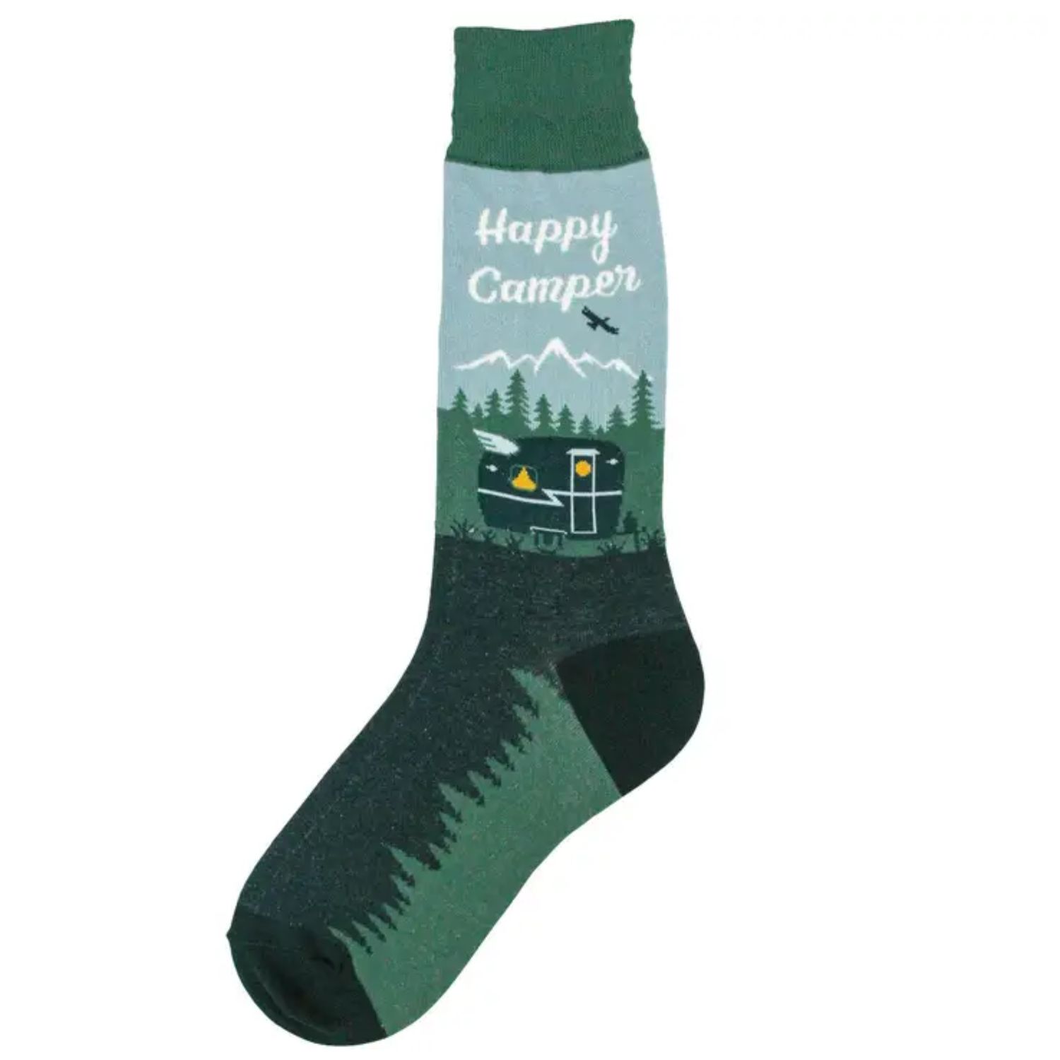 Men's Happy Camper Socks, Color: Multi, Size: O/S