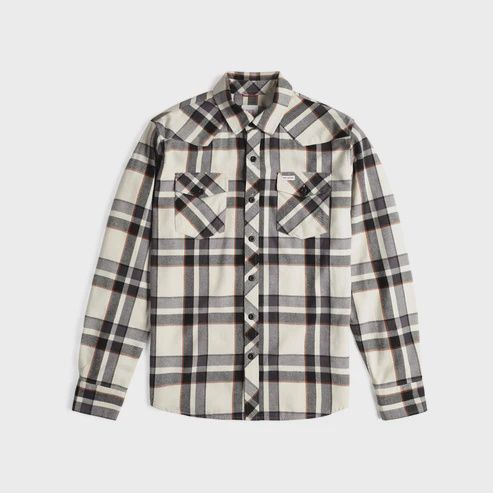 Mountain Shirt Long Sleeve - Men's, Color: Bone White Multi Plaid, Size: XL
