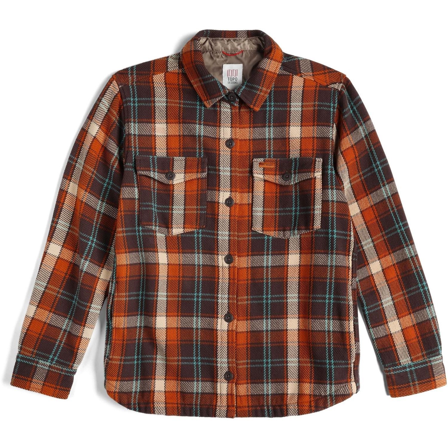 Onlooker Twill Shirt Jacket Mens, Color: Chocolate Multi, Size: M