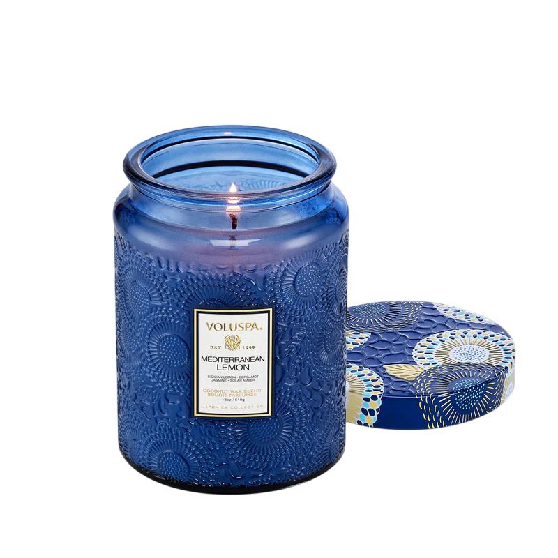 Mediterranean Lemon Small Jar Candle, Color: NA, Size: 5.5 o.z