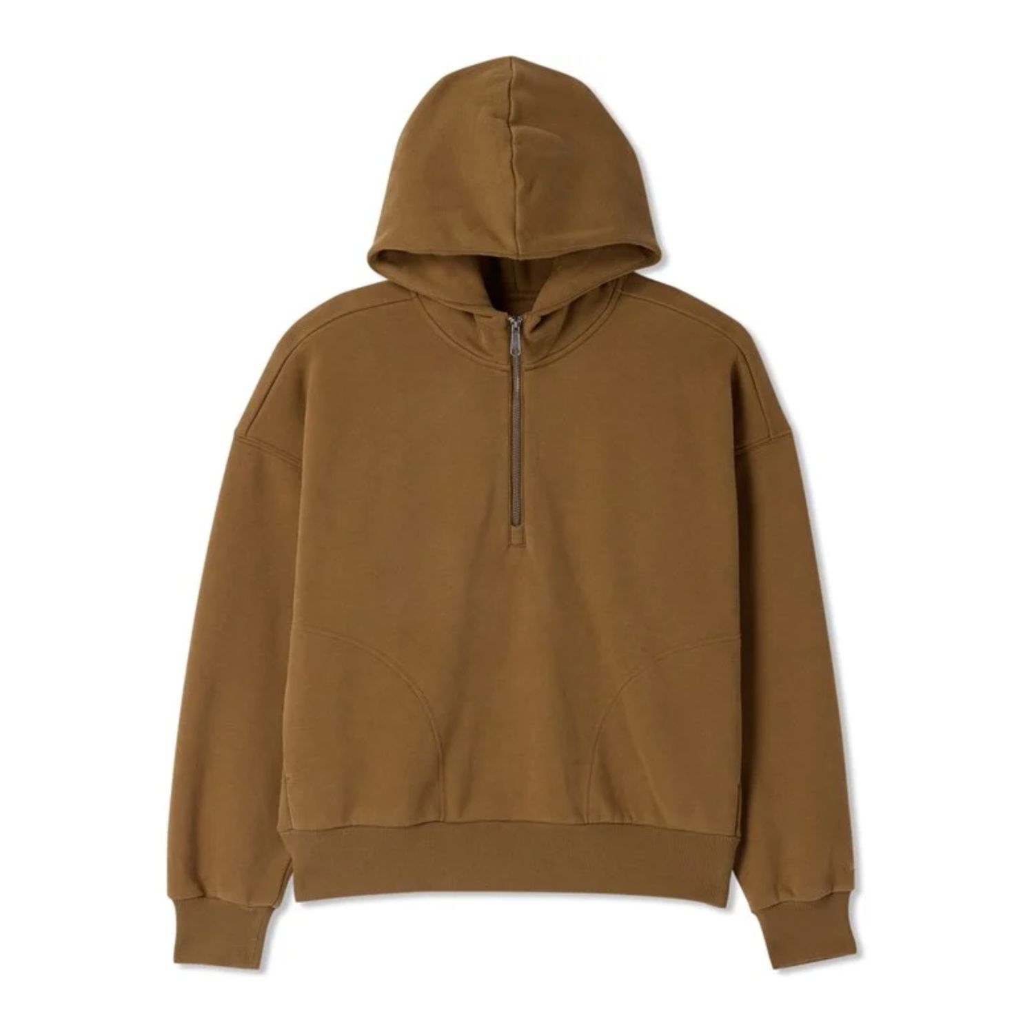 Vuori Restore Relaxed 1/2 Zip Hoodie, Color: Rum, Size: XS