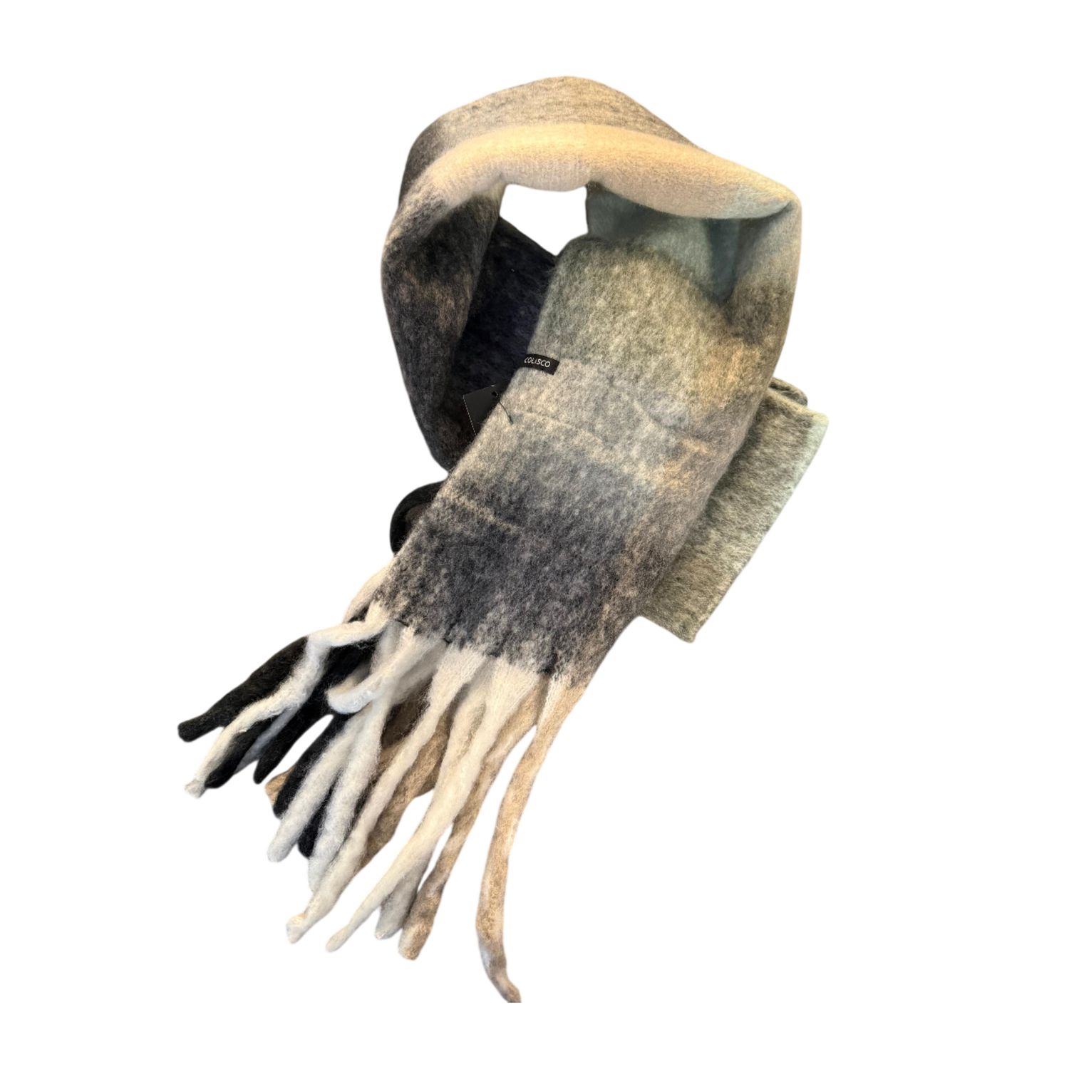 Colisco Heavy Scarf, Flora, Color: Black, Size: O/S