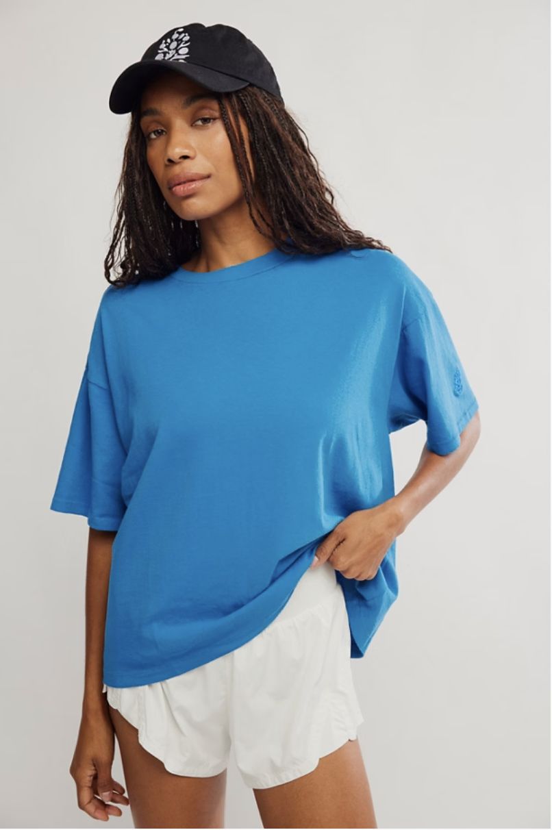 Tackle Tee, Light Cobalt, Color: Light Cobalt, Size: XS