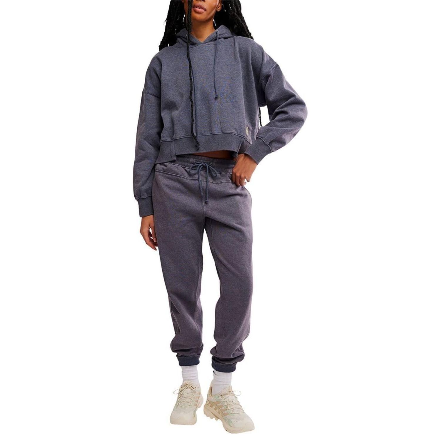 Sand Washed  Undefeated Set, Color: Midnight Navy, Size: XS