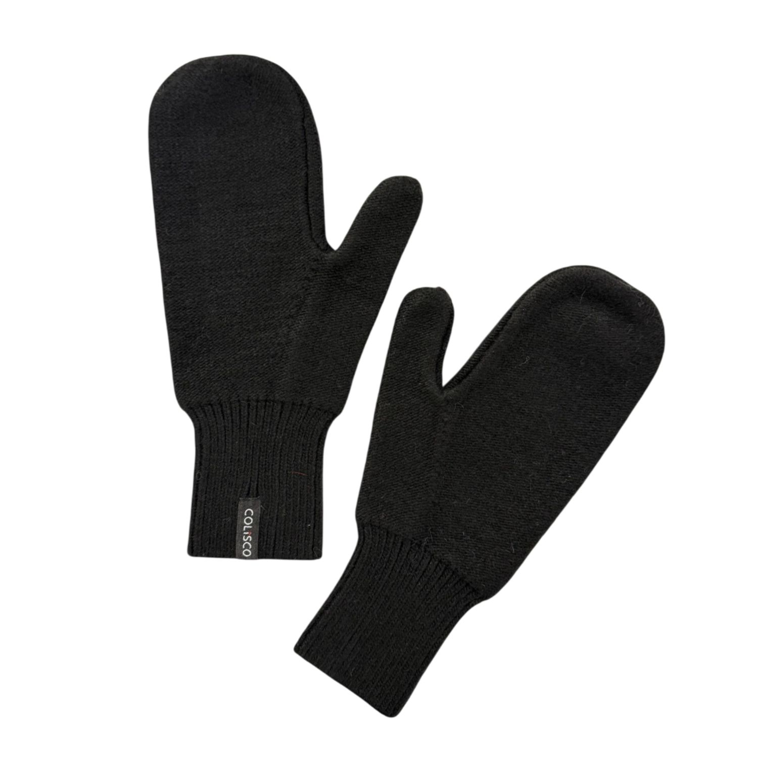 Colisco Thumbed Mittens, Black, Color: Black