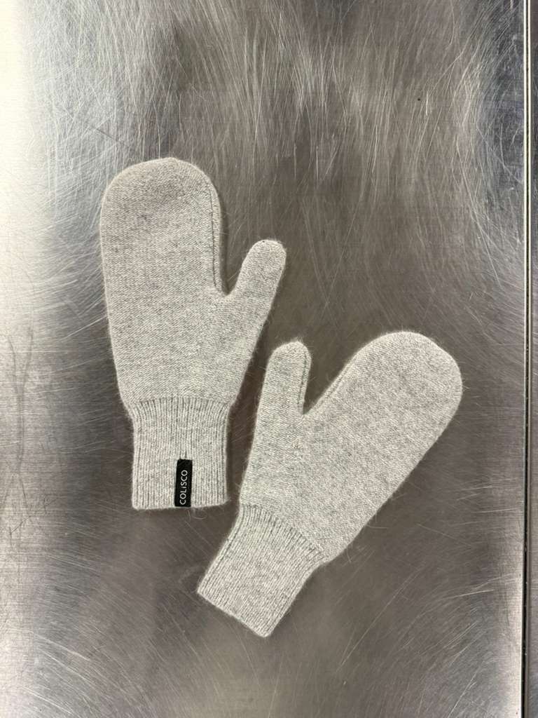 Colisco Thumbed Mittens, Grey, Color: Grey