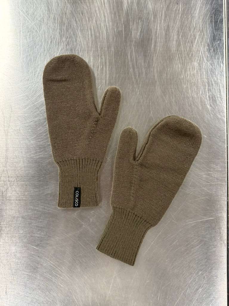 Colisco Thumbed Mittens, Olive, Color: Olive