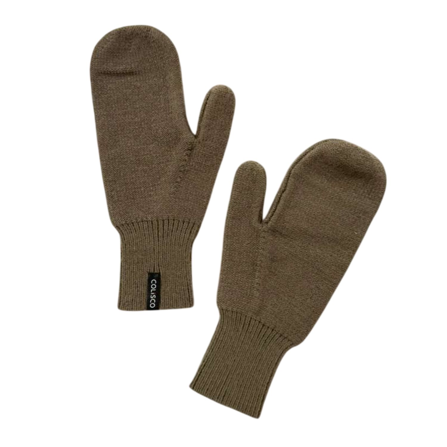 Colisco Thumbed Mittens, Olive, Color: Olive