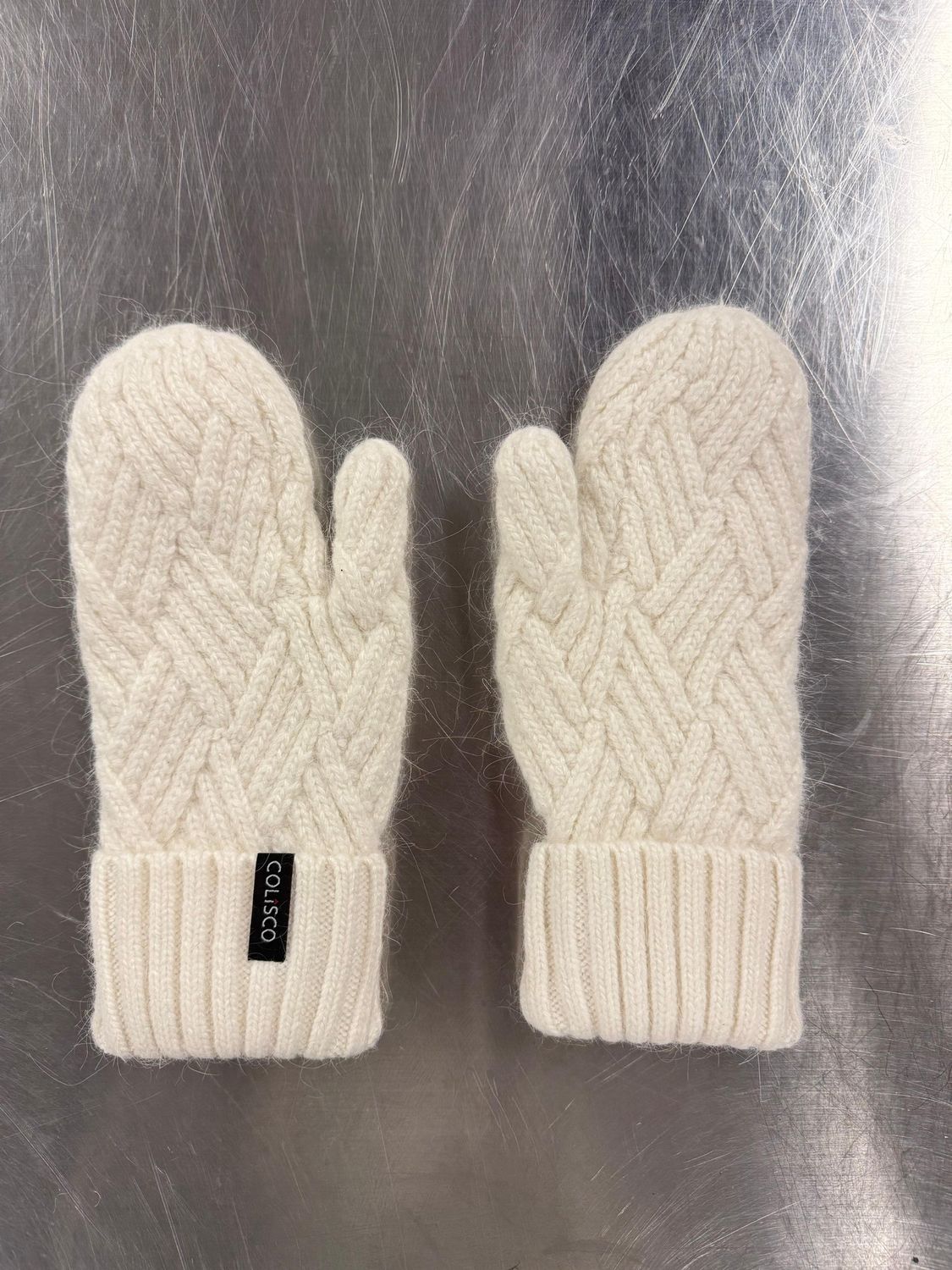 Colisco Heavy Mitts, Ivory, Color: Ivory