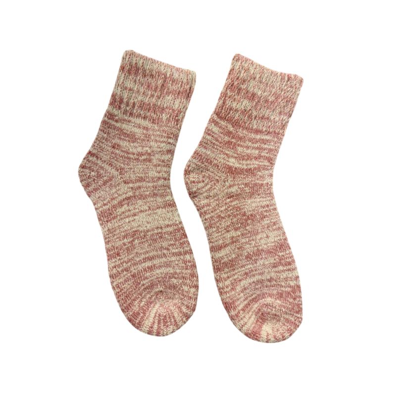 Colisco Rib Knit Crew Sock, Pink