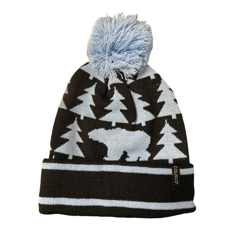 Colisco Pom Pom Beanie, Bear &amp; Forest