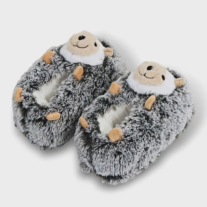Biscuit the Hedge | Kid's Fluffy Novelty Non-Slip Slippers