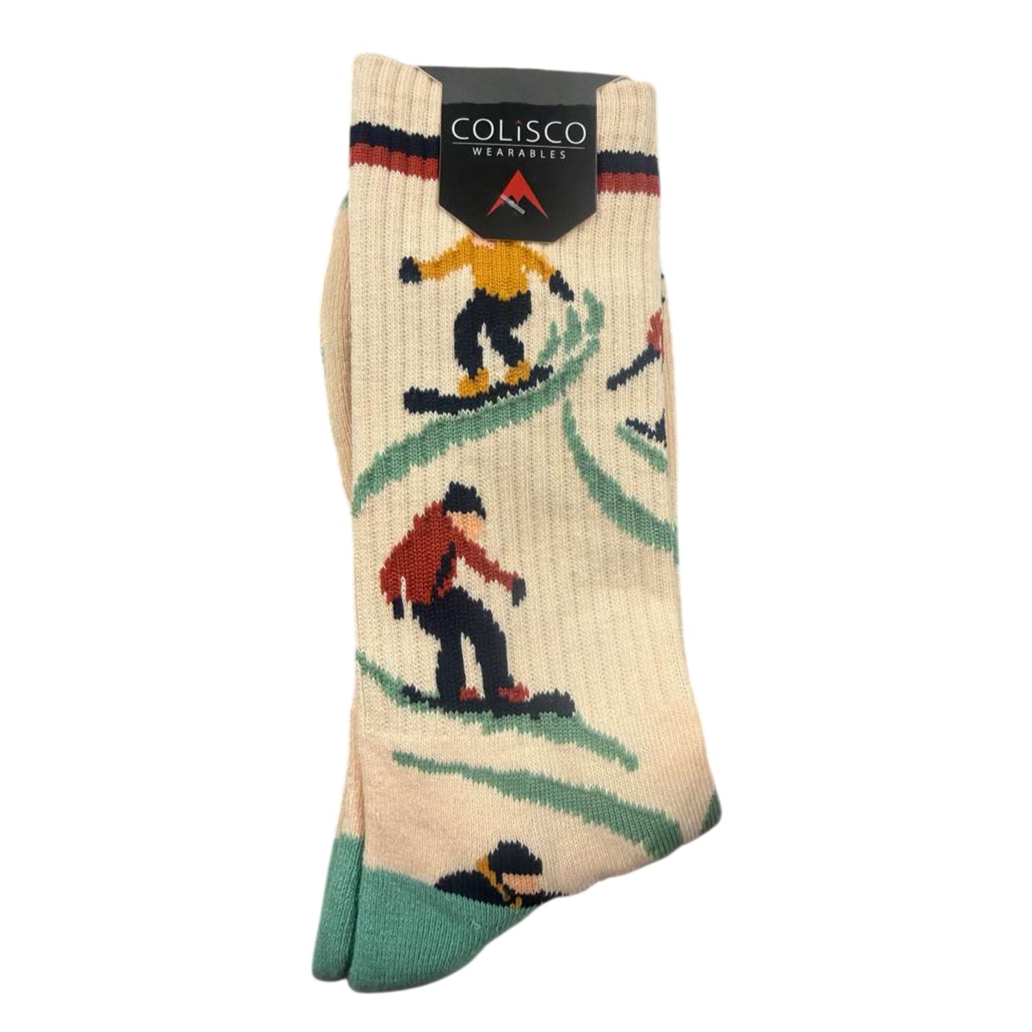 Colisco Graphic Socks, Powder Carve, Design: Powder Carve