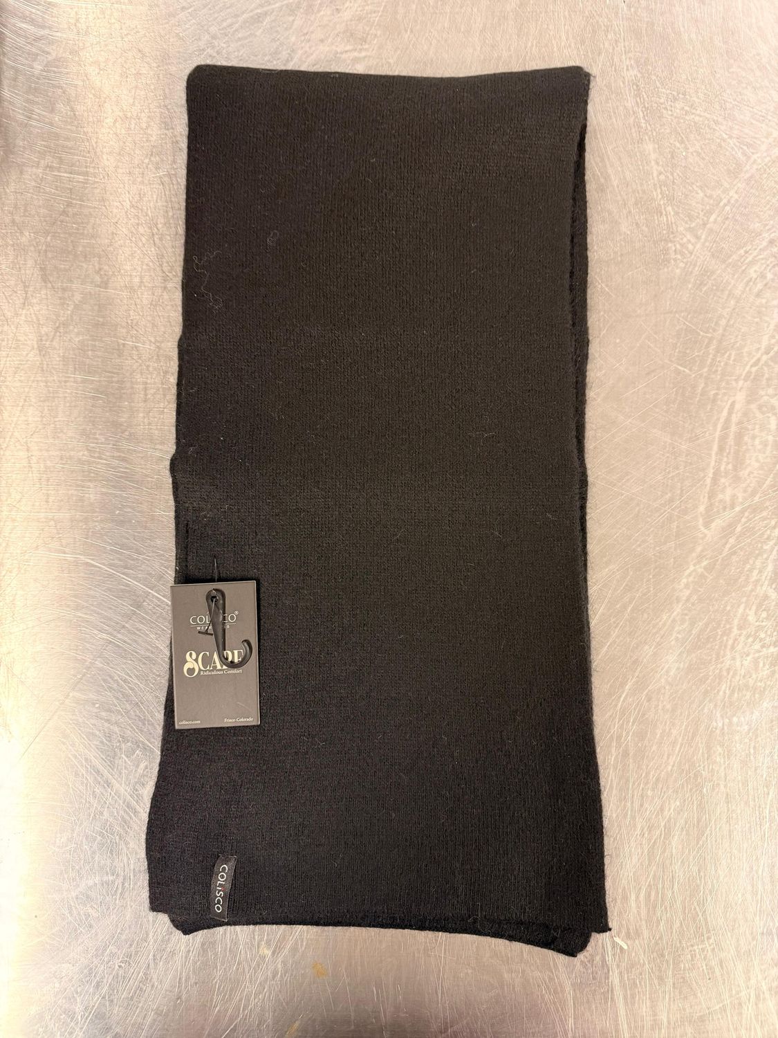 Colisco Cashmere Scarf, Black, Color: Black