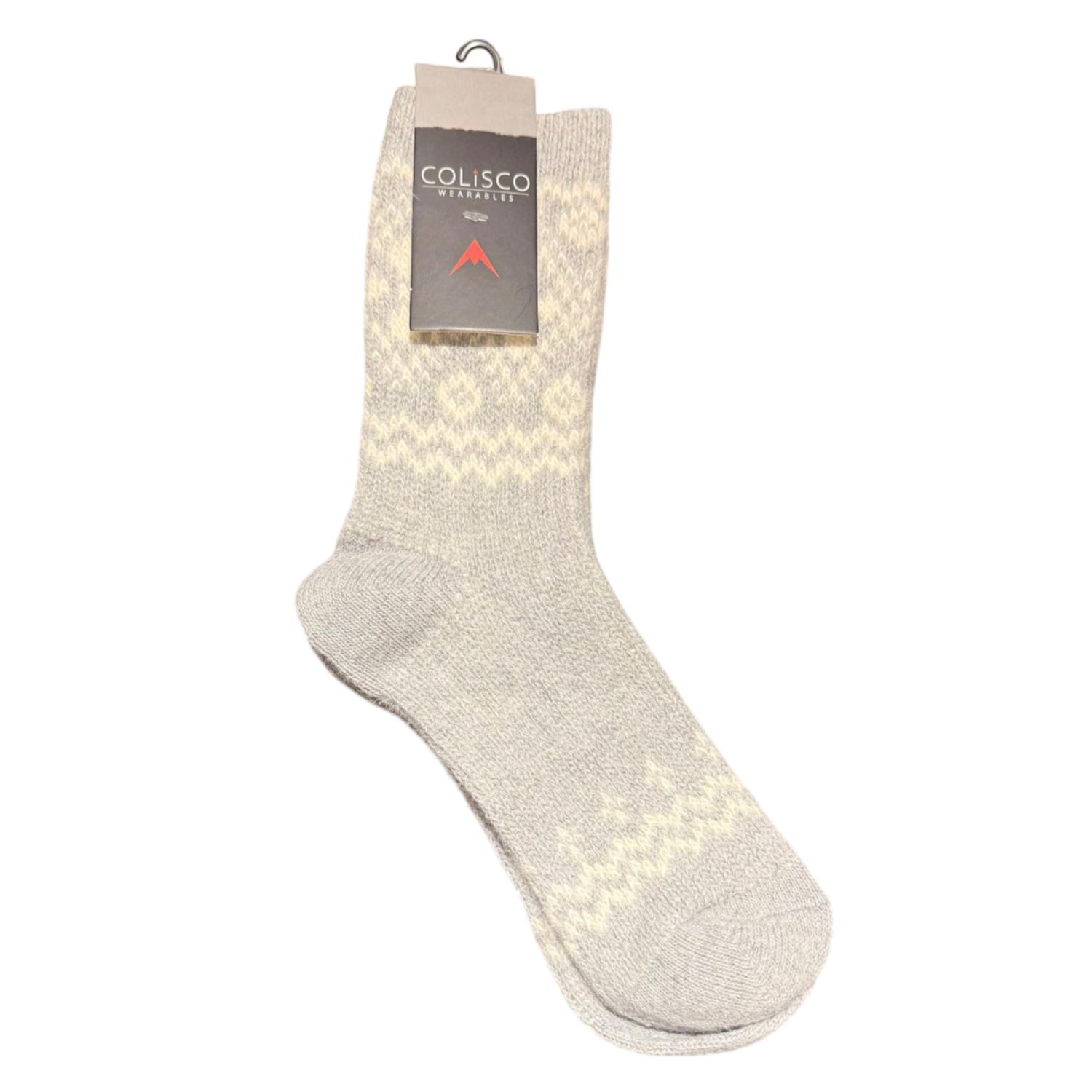 Colisco Alpine Pattern Sock, Light Grey, Color: Light Grey