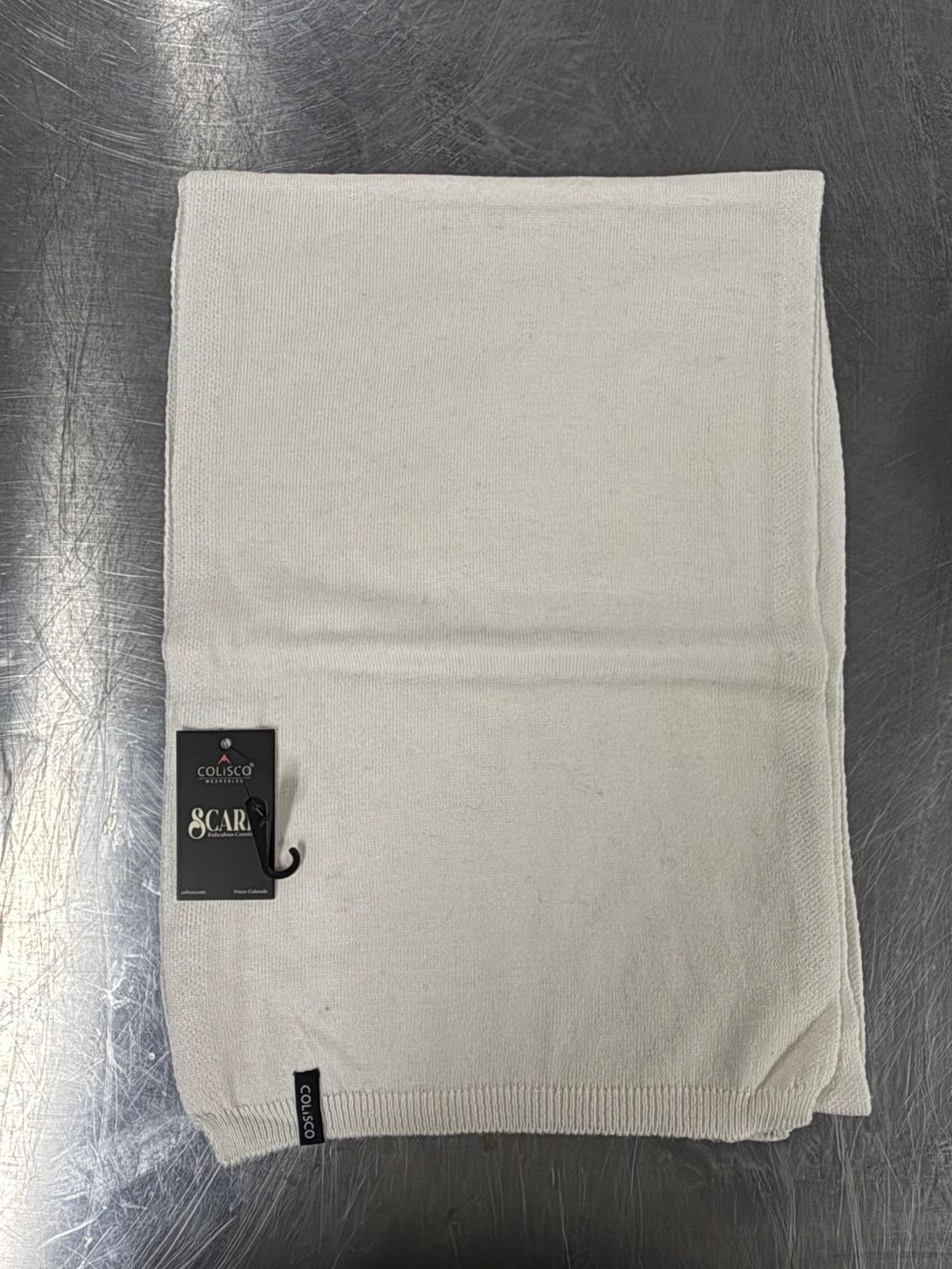 Colisco Wool Scarf, Cream, Color: Cream