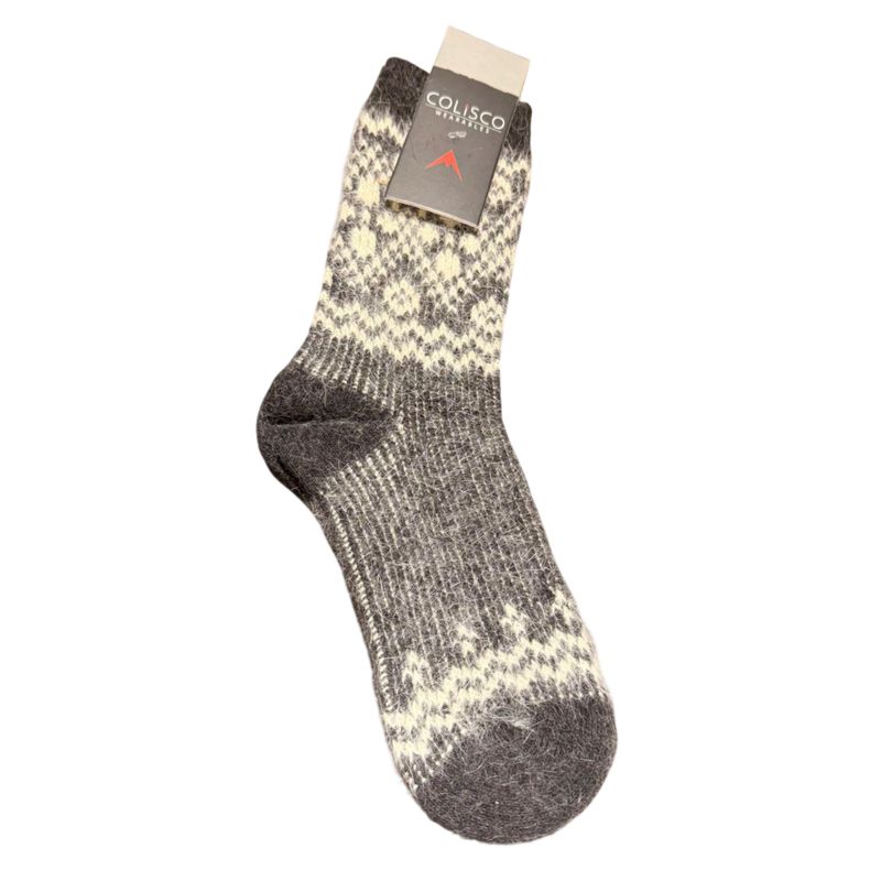 Colisco Alpine Pattern Sock, Black