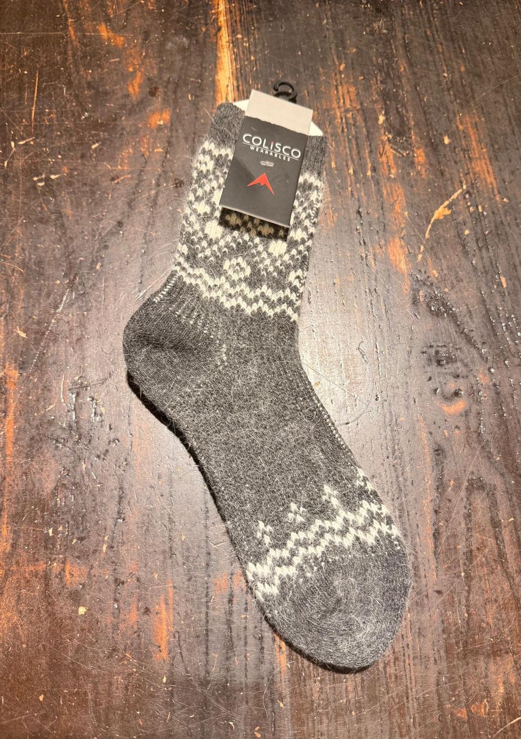 Colisco Alpine Pattern Sock, Dark Grey, Color: Dark Grey