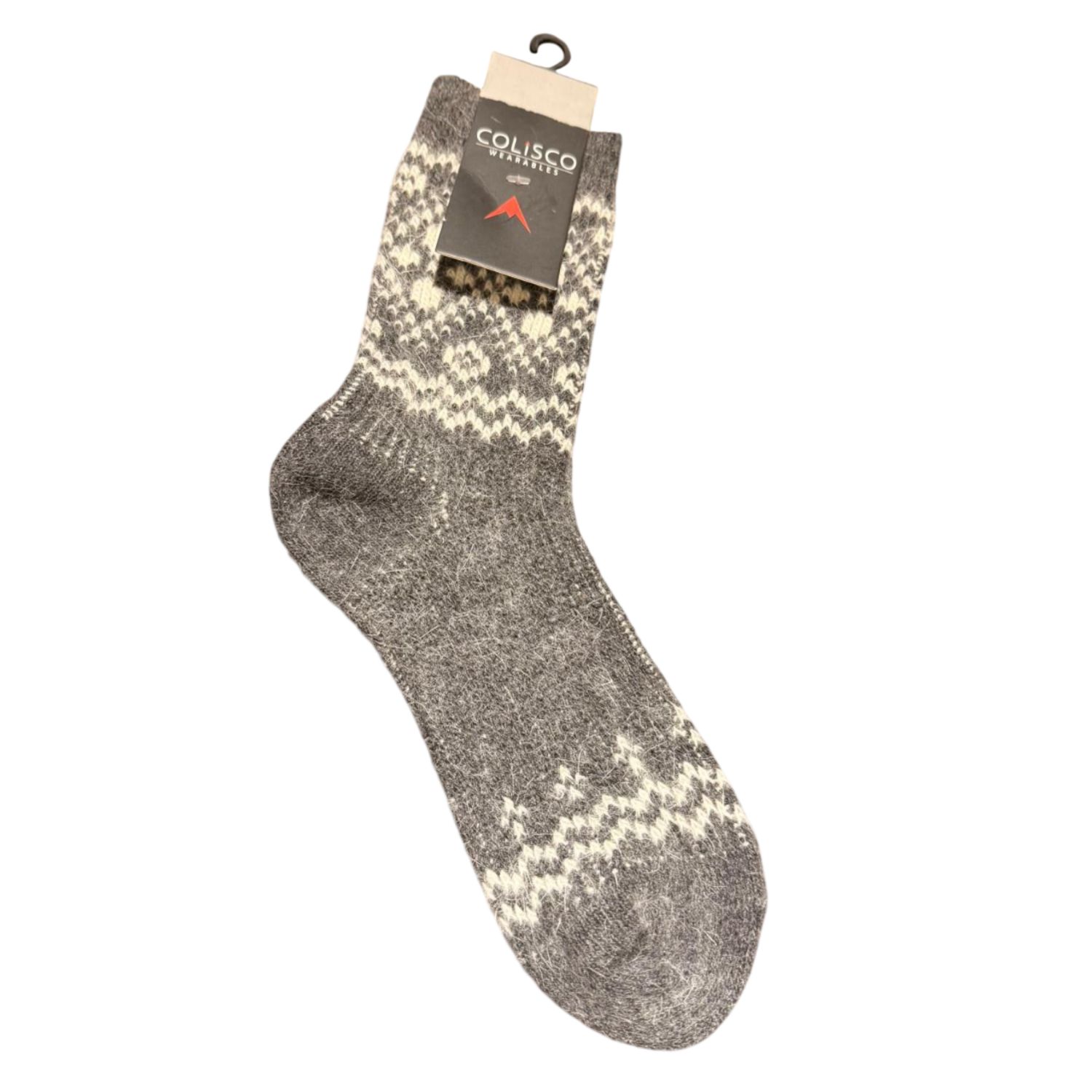 Colisco Alpine Pattern Sock, Dark Grey, Color: Dark Grey