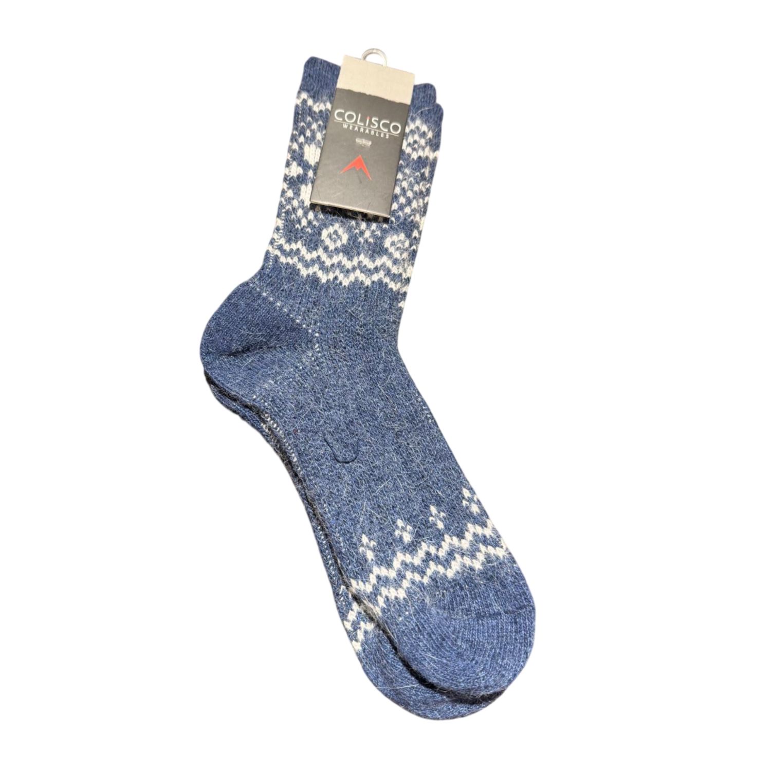 Colisco Alpine Pattern Sock, Blue, Color: Blue