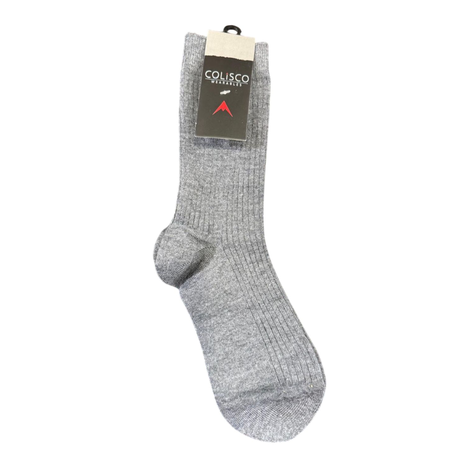 Colisco Solid Sock, Light Grey, Color: Light Grey