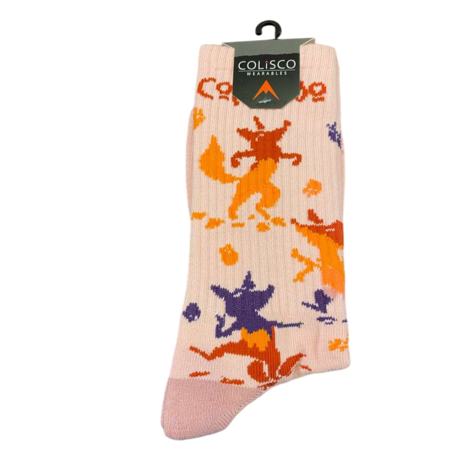 COLISCO Unisex Crew Socks - Dancing Fox, Design: Dancing Fox