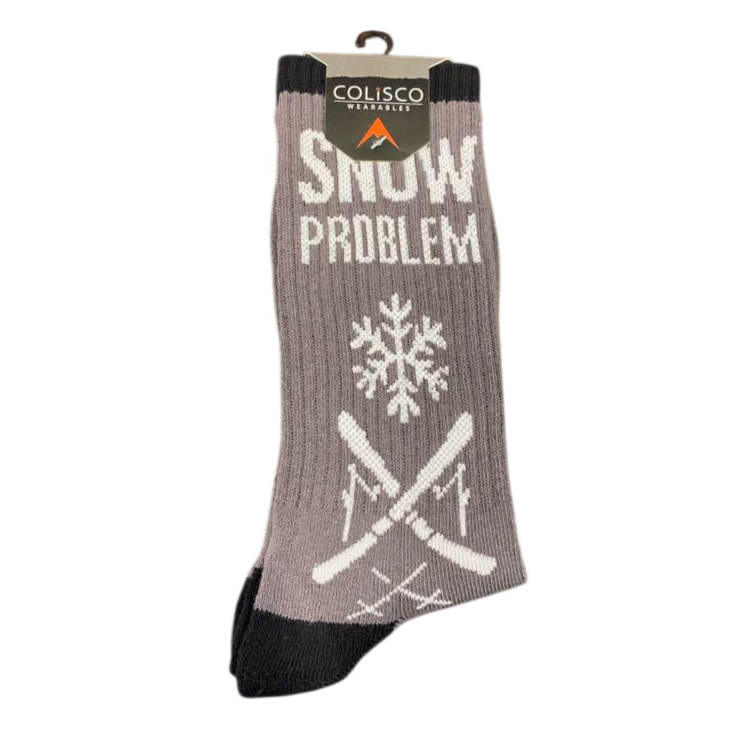 COLISCO Unisex Crew Socks - Snow Problem, Design: Snow Problem