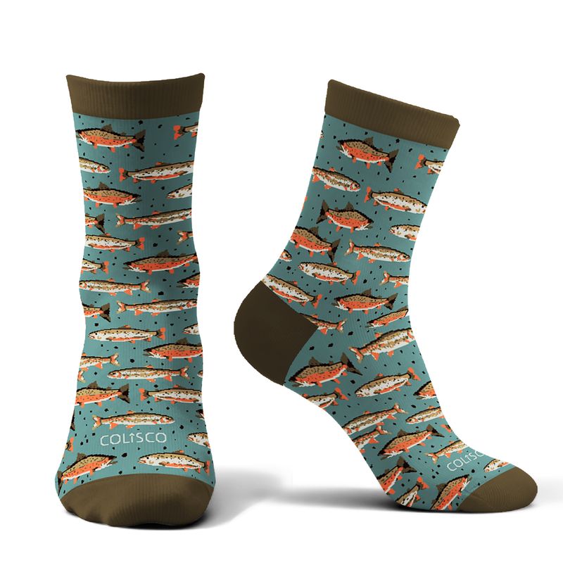 Colisco Unisex Crew Socks - Fish Story