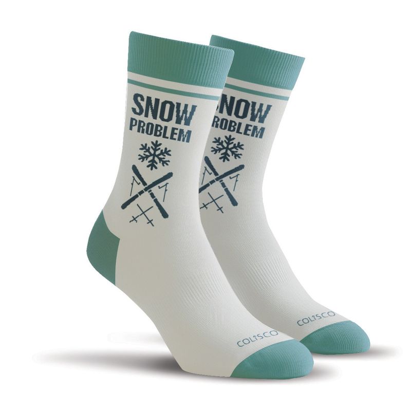 Colisco  Unisex Crew Socks - Snow Problem