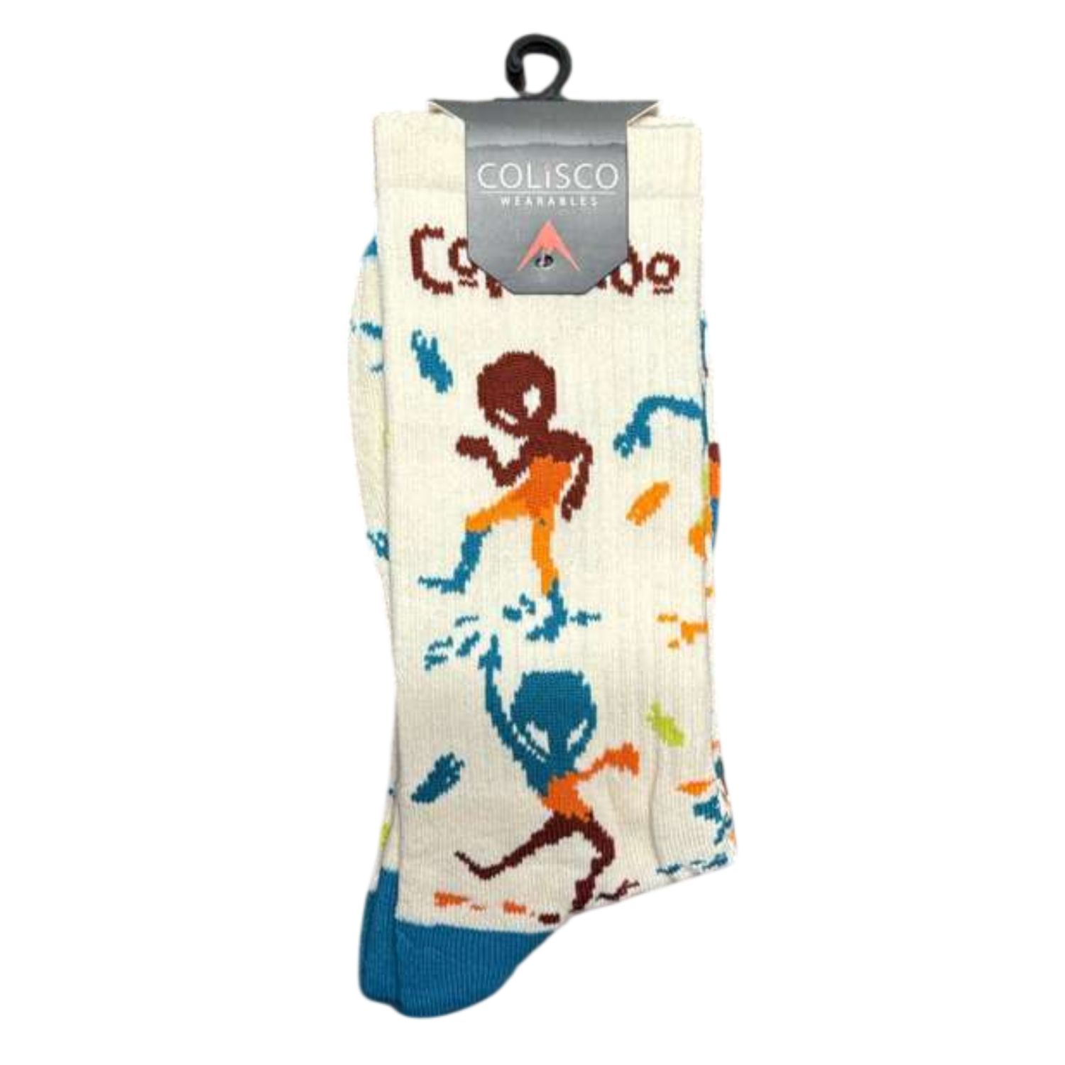 Colisco Unisex Crew Socks - Dancing Alien, Design: Dancing Alien