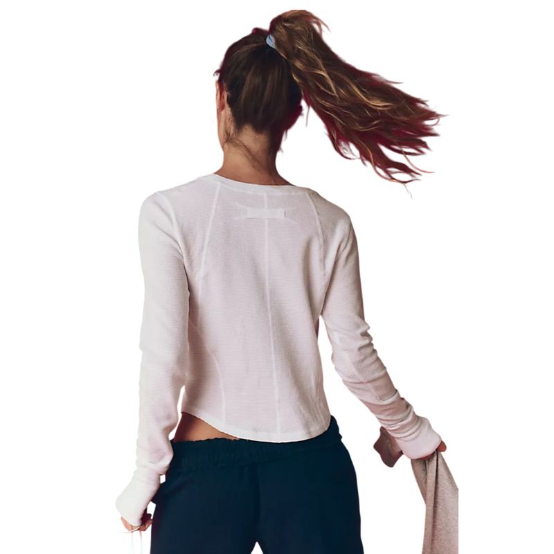 Outbound Long Sleeve Top, White Combo