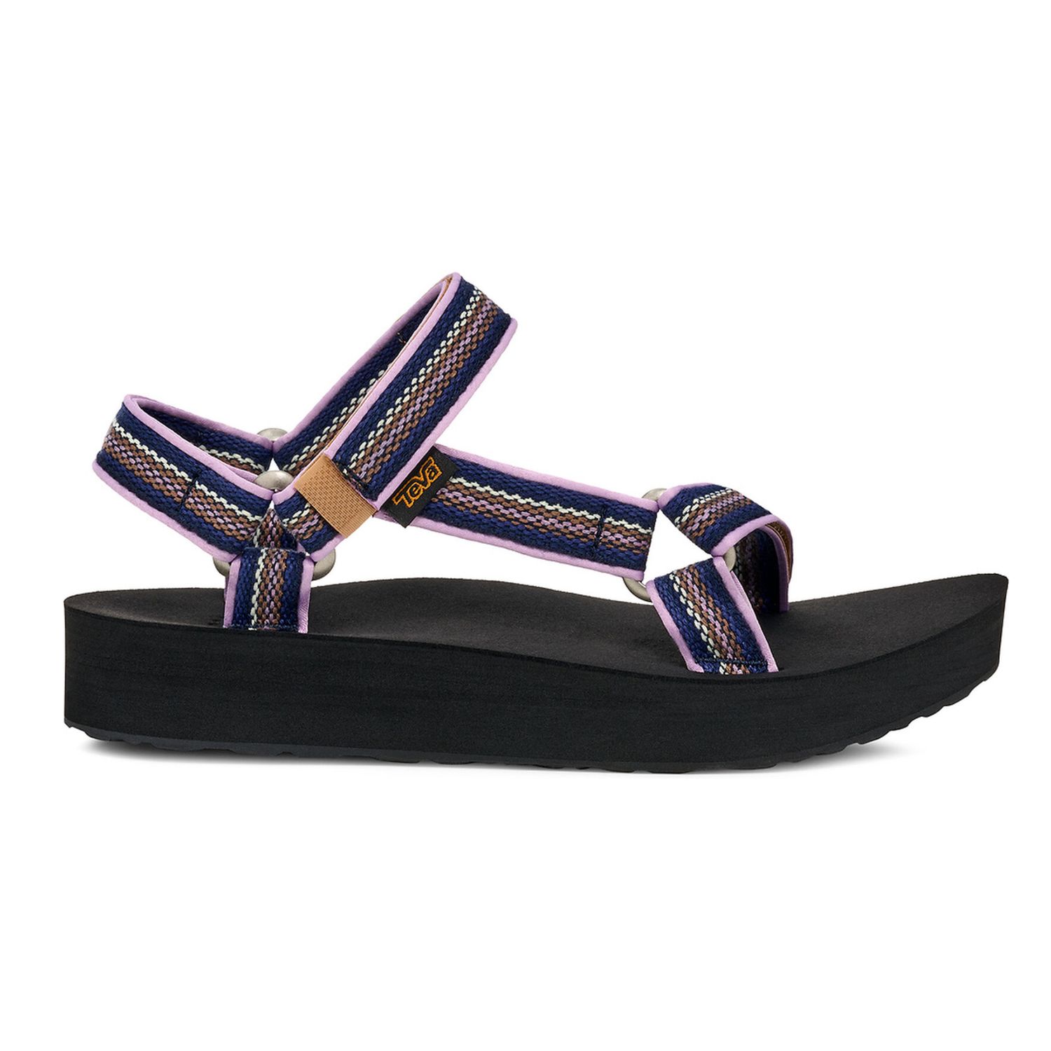 Teva Women's Midform Universal Woven Sandal, Color: Lupine/Black, Size: 7