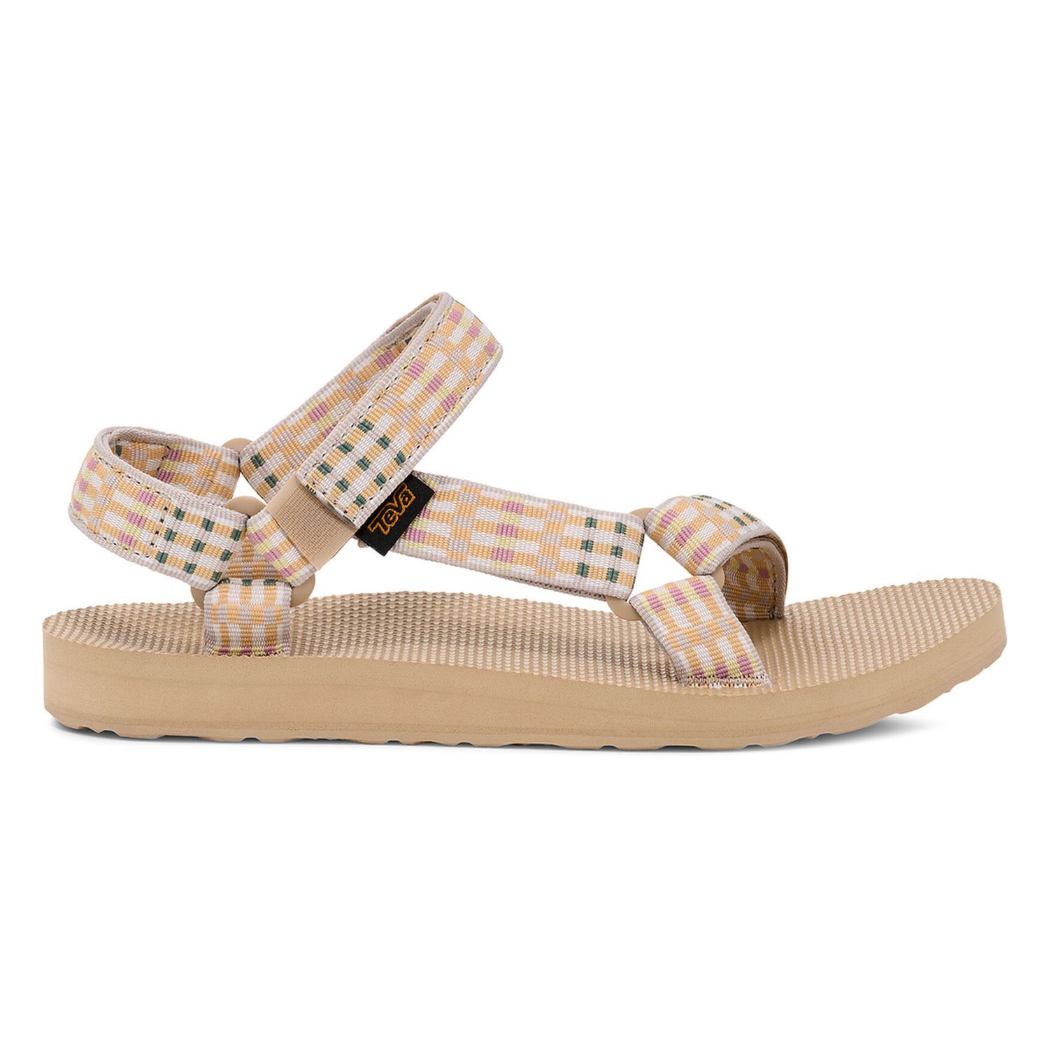 Teva  Women's Original Universal Sport Sandal, Color: Modern Check Taupe, Size: 6