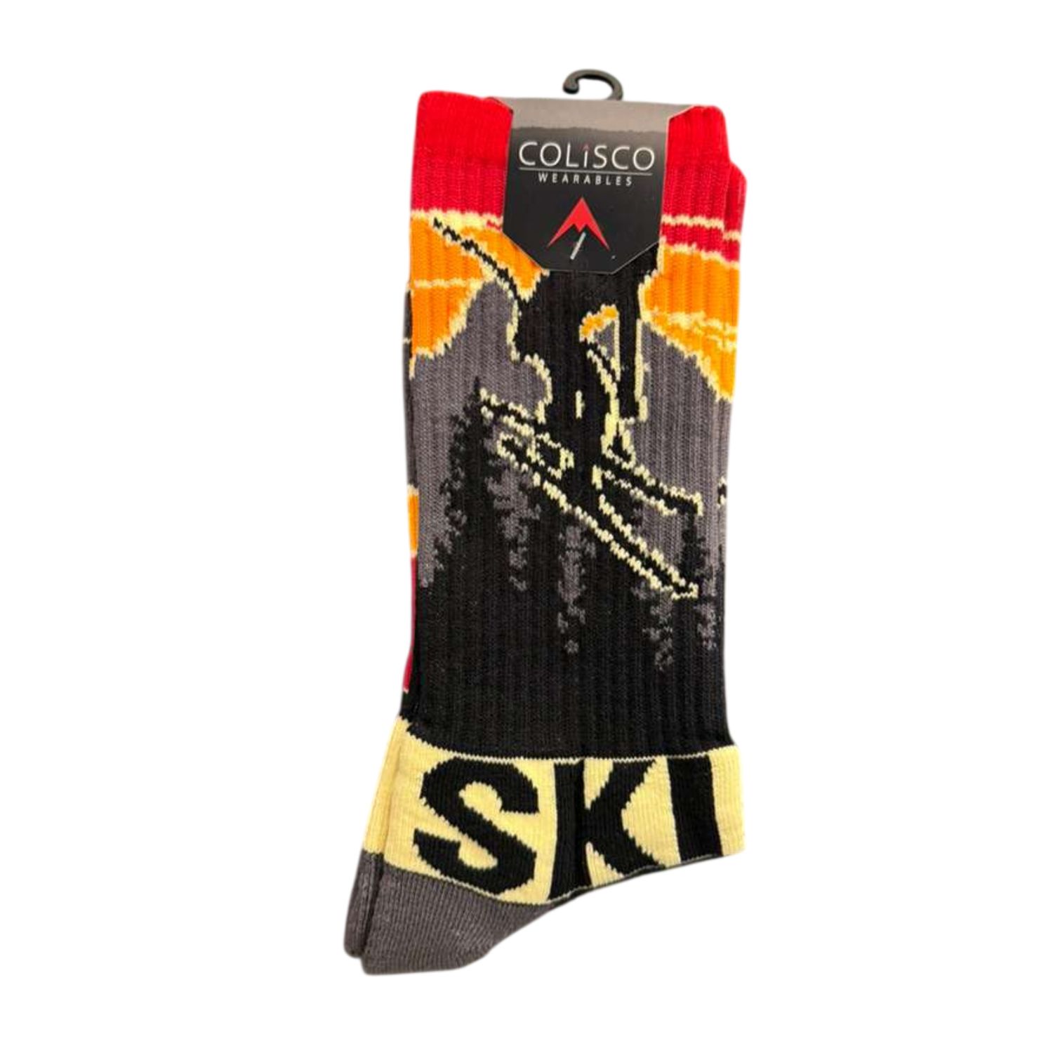 Colisco Unisex Crew Socks - Vintage Ski, Design: Vintage Ski