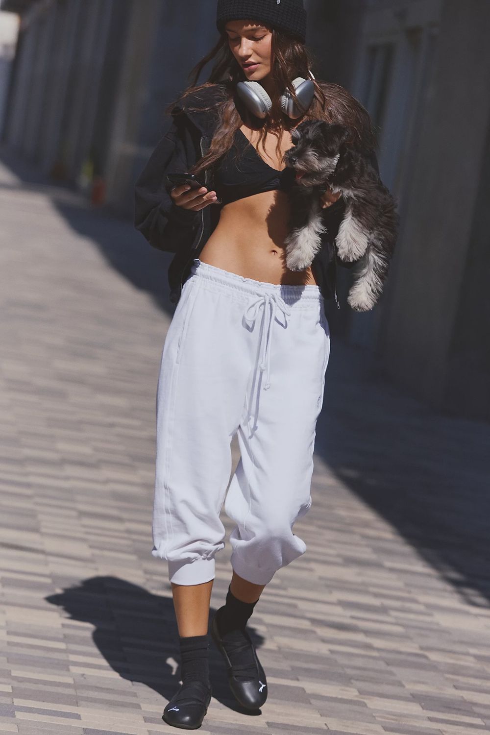 Flutter  Jogger, Color: Ivory, Size: XS