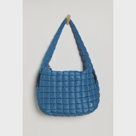 Quilted  Carryall Bag, Color: Deep Teal, Size: O/S