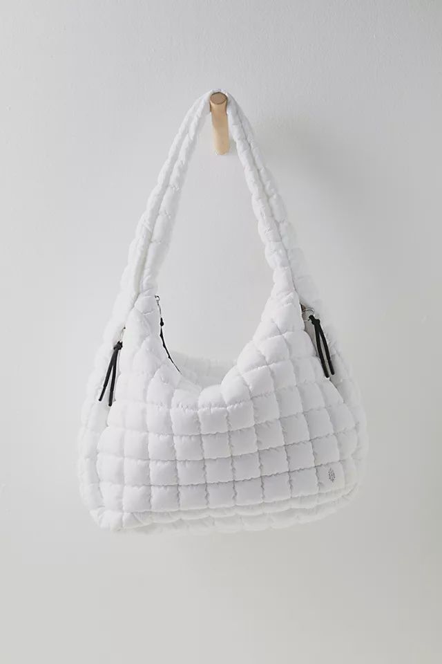 Quilted  Carryall  Bag, Color: Optic White, Size: O/S