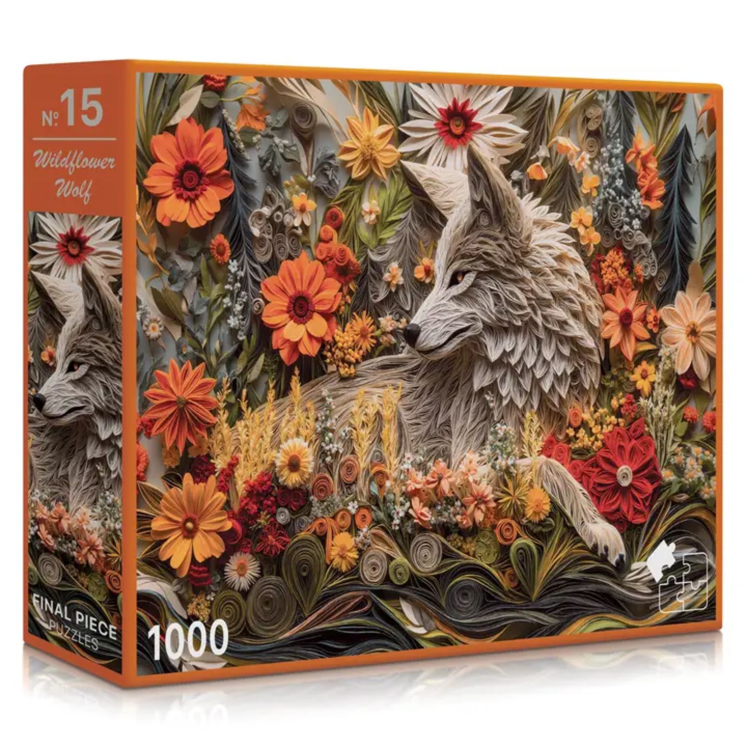 No. 15 - Wildflower Wolf Puzzle