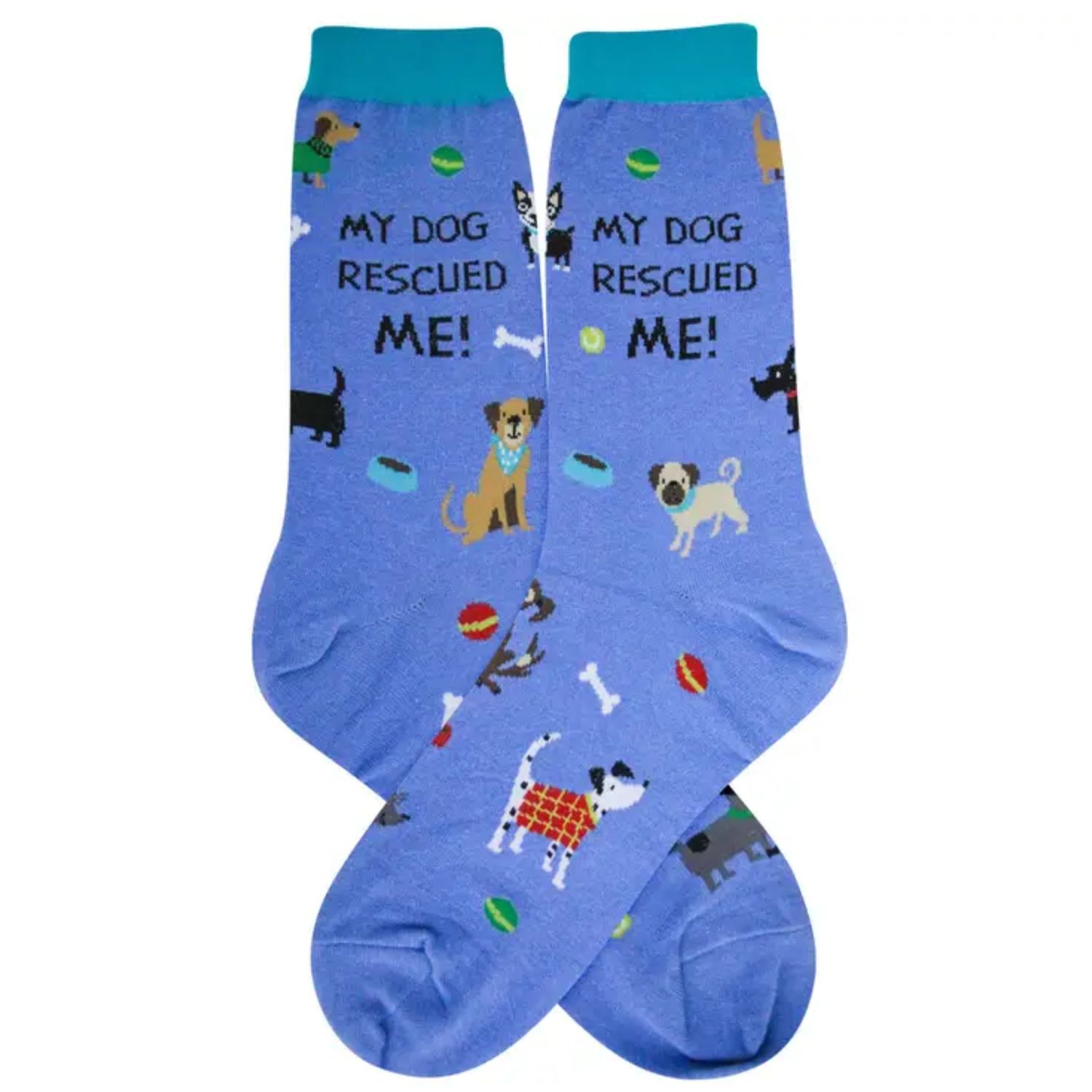 Rescue Dog Women's Socks, Color: Multi, Size: O/S