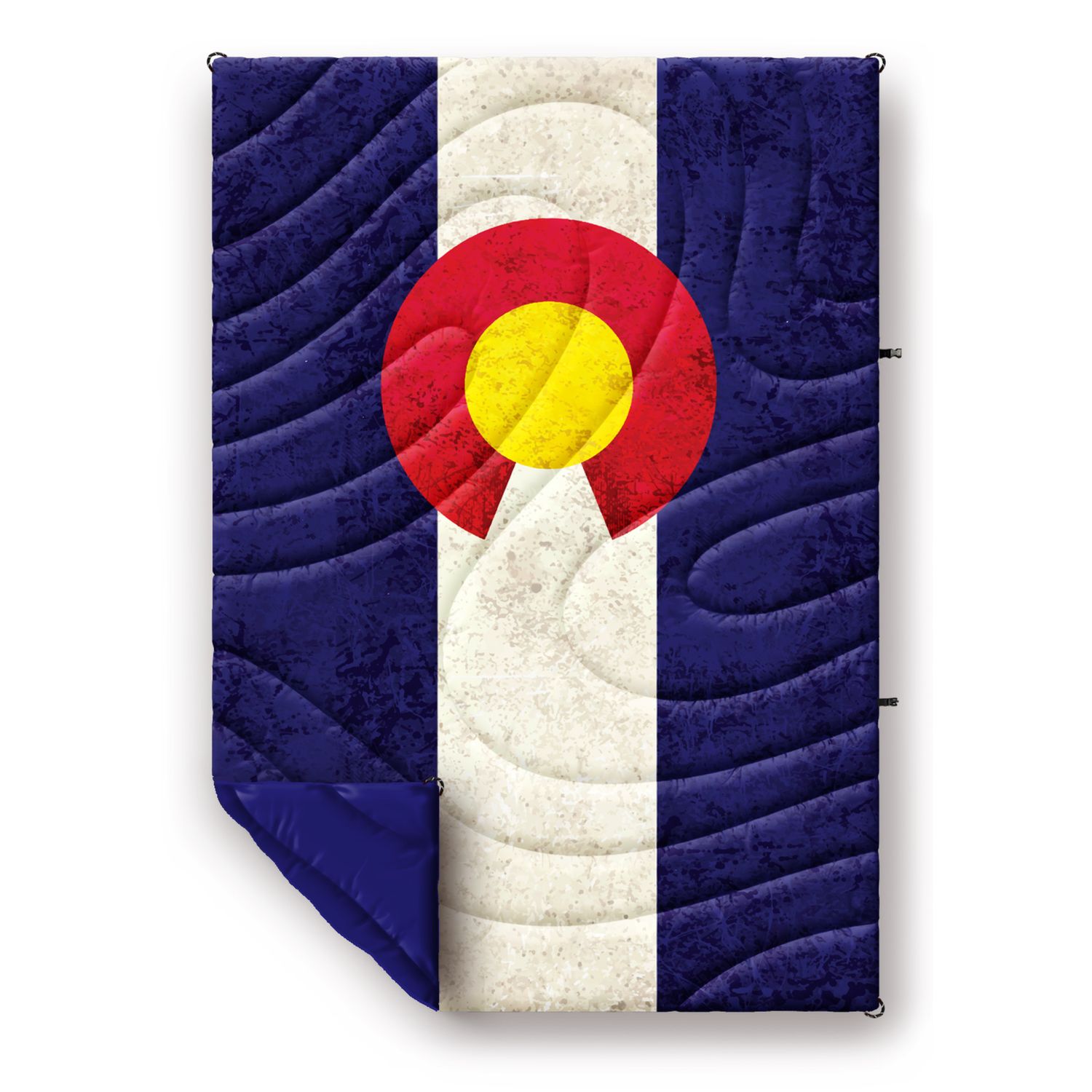 Colisco Colorado Flag Packable Travel Puff Camping Blanket 52" x 75"