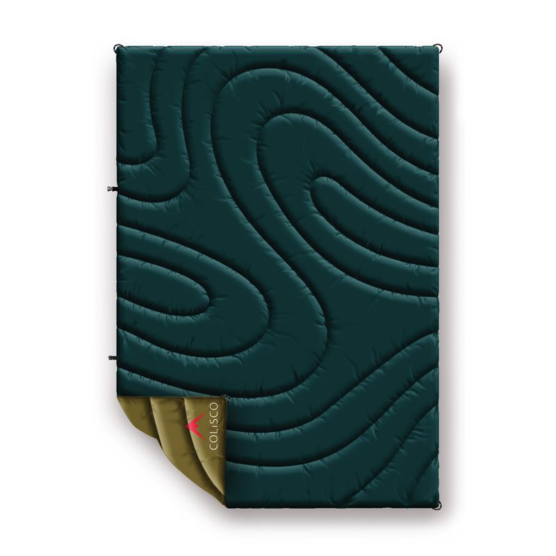 Colisco Forest Cascade Packable Travel Puff Camping Blanket 38" x 52"