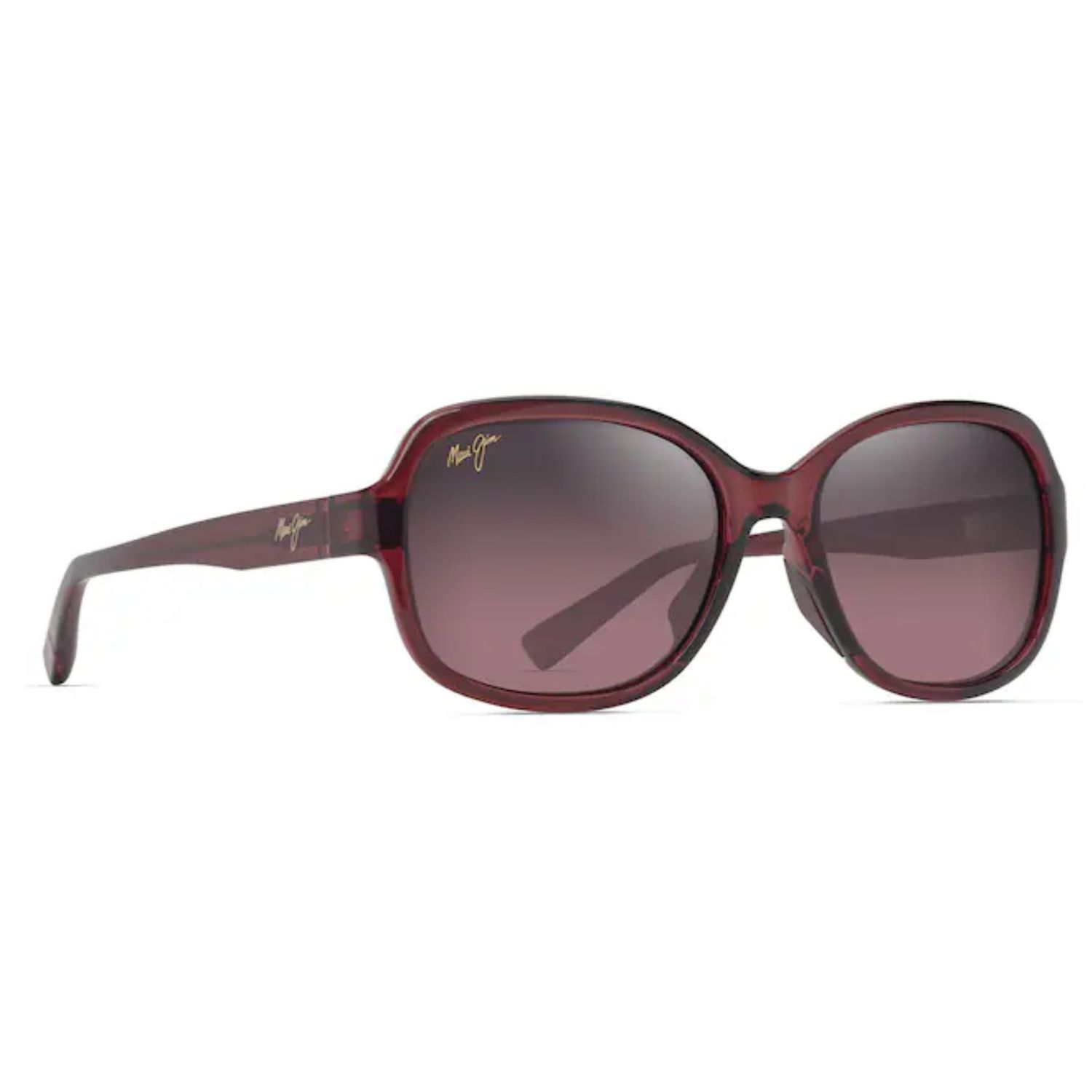 Maui Jim Hiluhilu Polarized Sunglasses, Color: Shiny Transparent Burgundy, Size: O/S