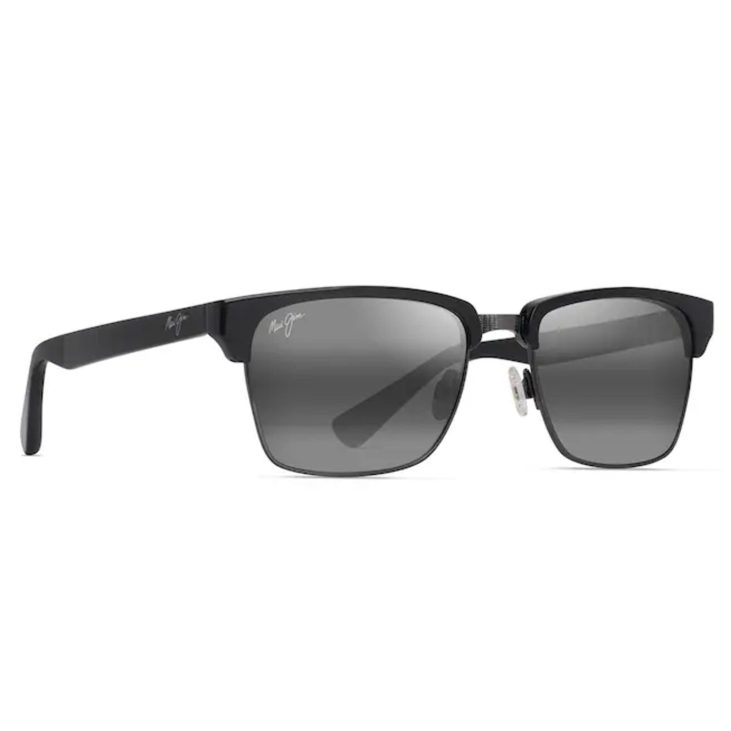 Grey Kawika XL Sunglasses, Color: Shiny Black, Size: O/S