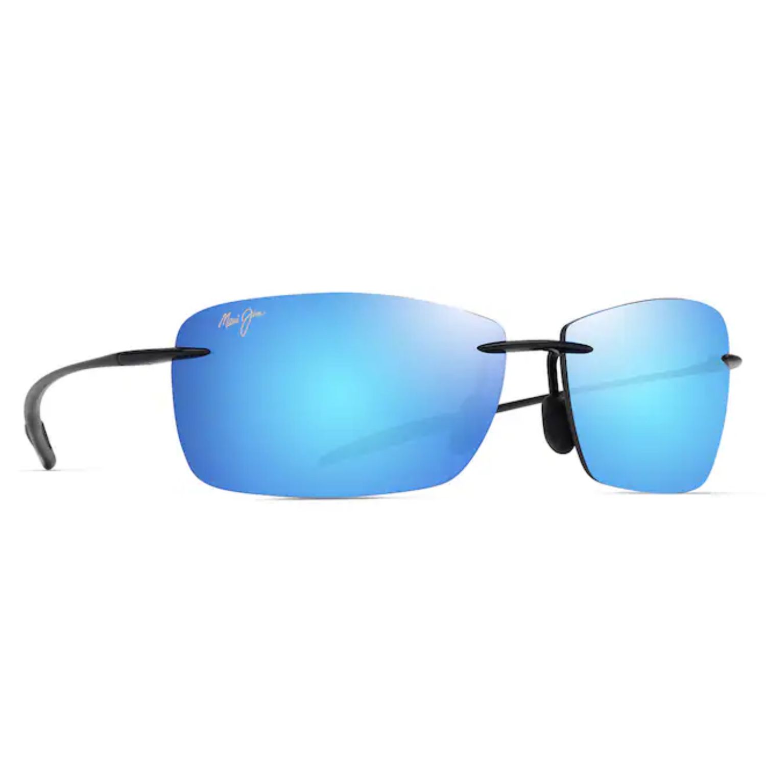 Blue Hawaii Lighthouse Polarized Sunglasses, Color: Shiny Black, Size: O/S