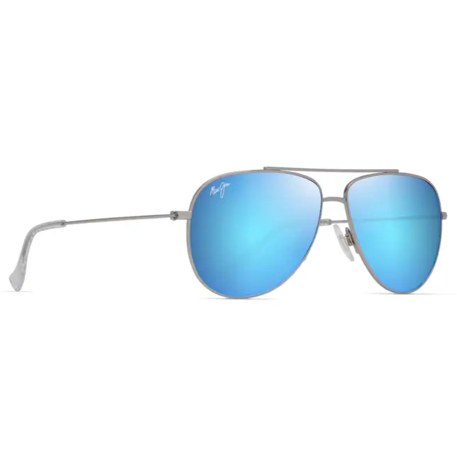 Blue Hawaii Hauoli XS Sunglasses, Color: Shiny Silver, Size: O/S