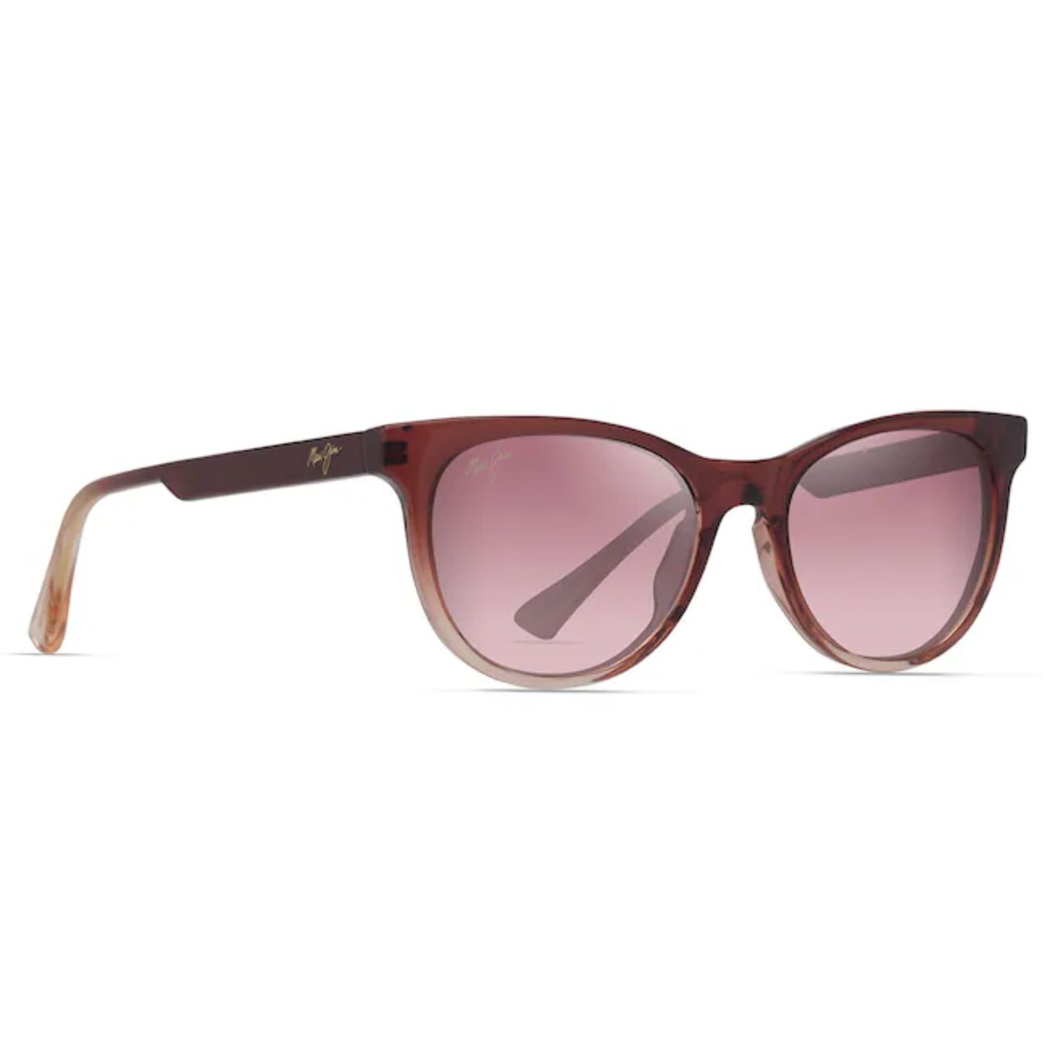 Rose Lonomea Polarized Sunglasses, Color: Shiny Trans Red to Light Pink, Size: O/S