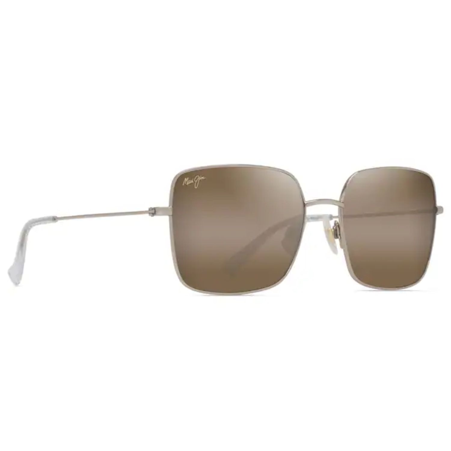 HCL Lipine Polarized Square Sunglasses, Color: Shiny Light Gold, Size: O/S