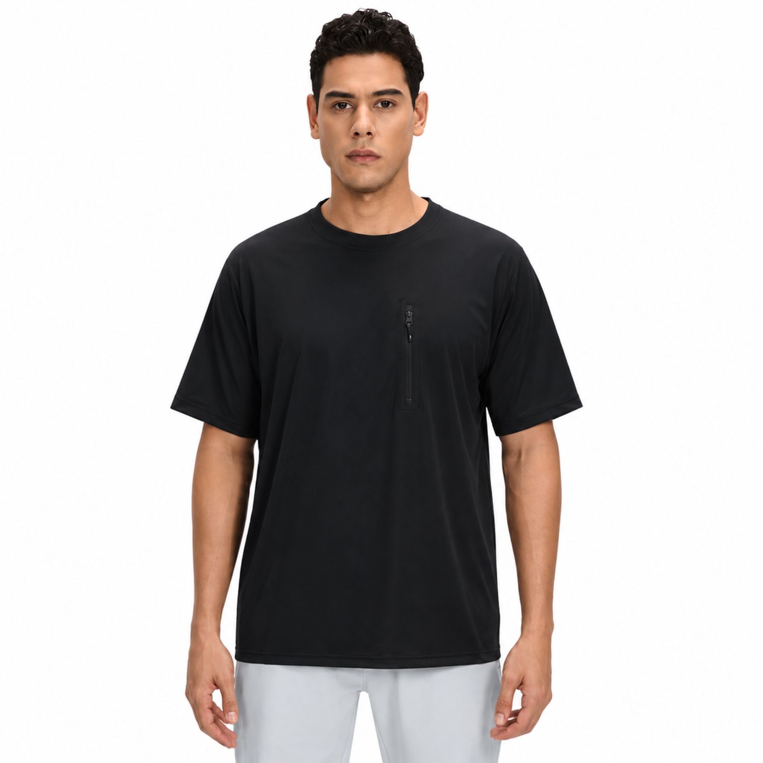 Colisco Men's Performance Pocket T-Shirt, Black, Color: Black, Size: M