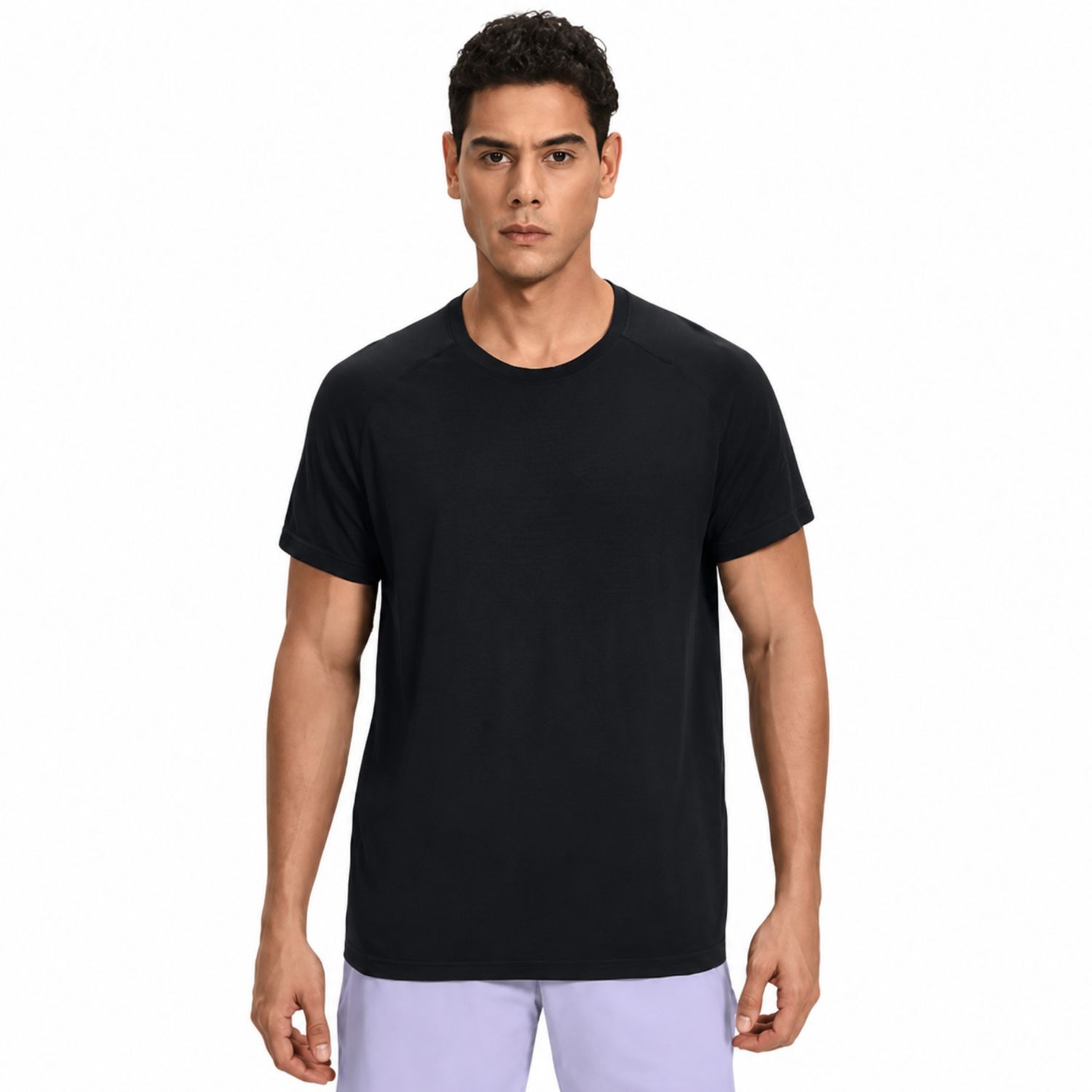Colisco Men's Casual T-Shirt, Black, Color: Black, Size: M